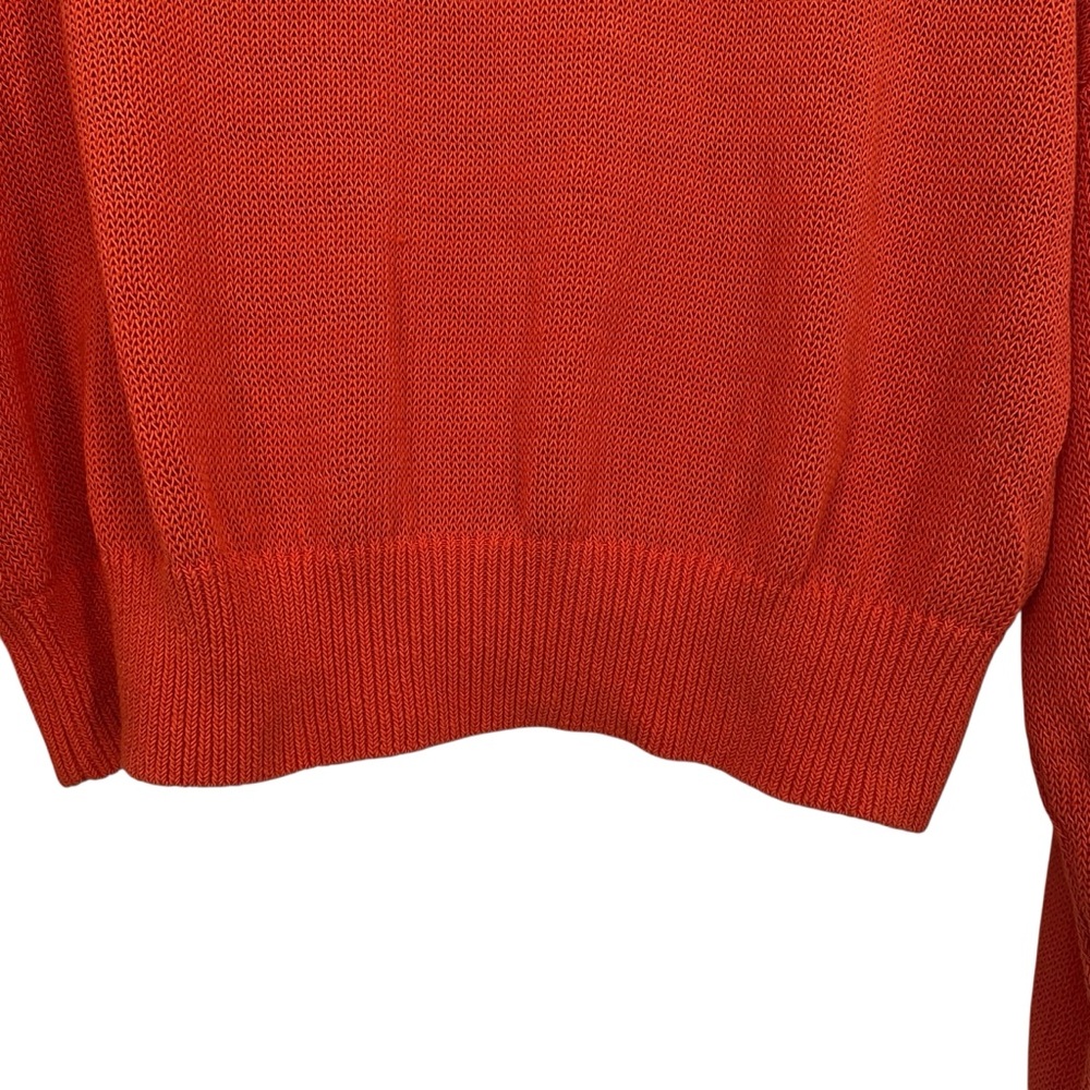 Madewell Loose Knit Crewneck Sweater in Coastal Orange - Picture 4 of 7